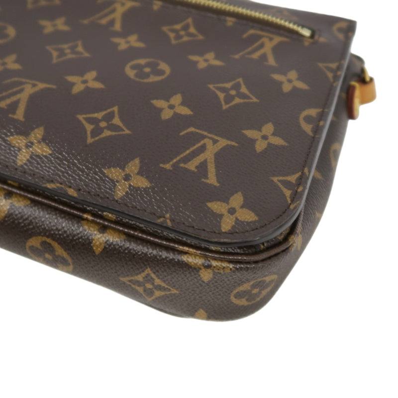 LOUIS VUITTON Métis Monogram PVC Handbag Brown with Shoulder Strap