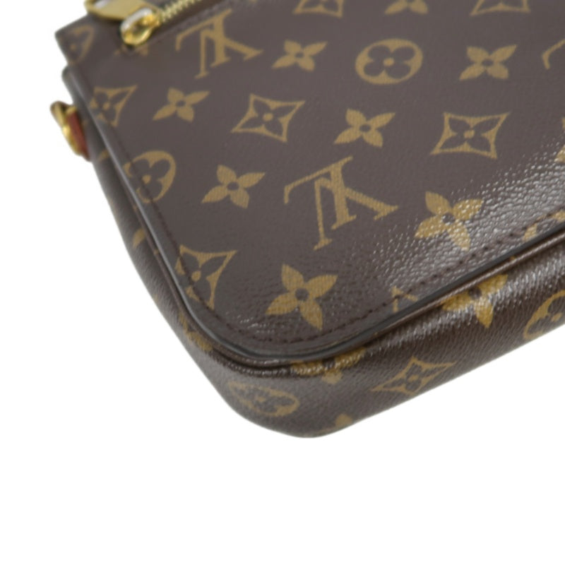 LOUIS VUITTON Métis Monogram PVC Handbag Brown with Shoulder Strap