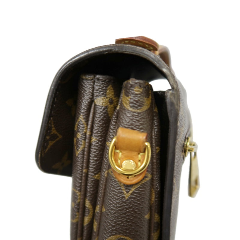 LOUIS VUITTON Métis Monogram PVC Handbag Brown with Shoulder Strap