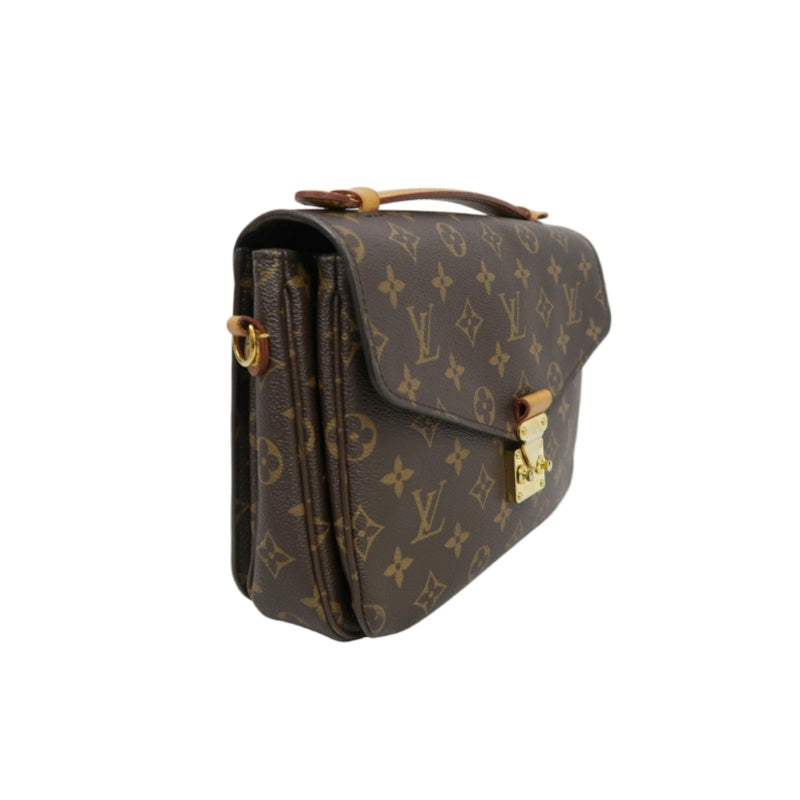 LOUIS VUITTON Métis Monogram PVC Handbag Brown with Shoulder Strap