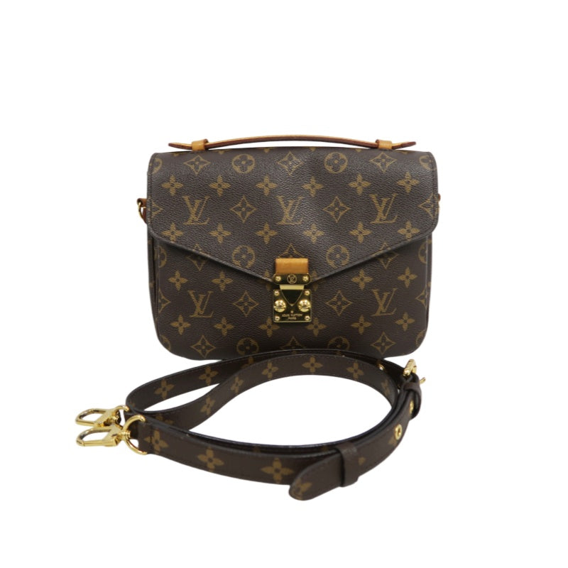 LOUIS VUITTON Métis Monogram PVC Handbag Brown with Shoulder Strap