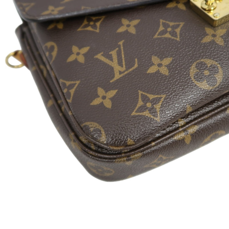 LOUIS VUITTON Métis Monogram PVC Handbag Brown with Shoulder Strap