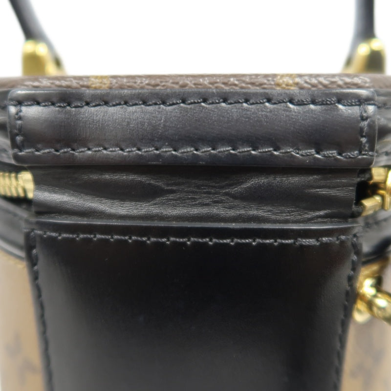 LOUIS VUITTON Cannes Reverse Monogram PVC Handbag Brown with Shoulder Strap