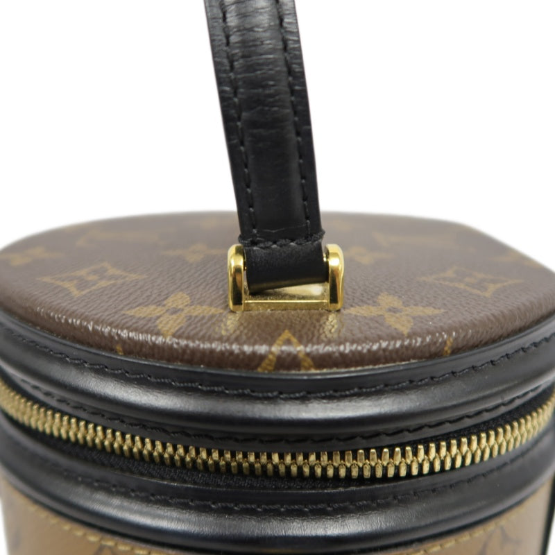 LOUIS VUITTON Cannes Reverse Monogram PVC Handbag Brown with Shoulder Strap