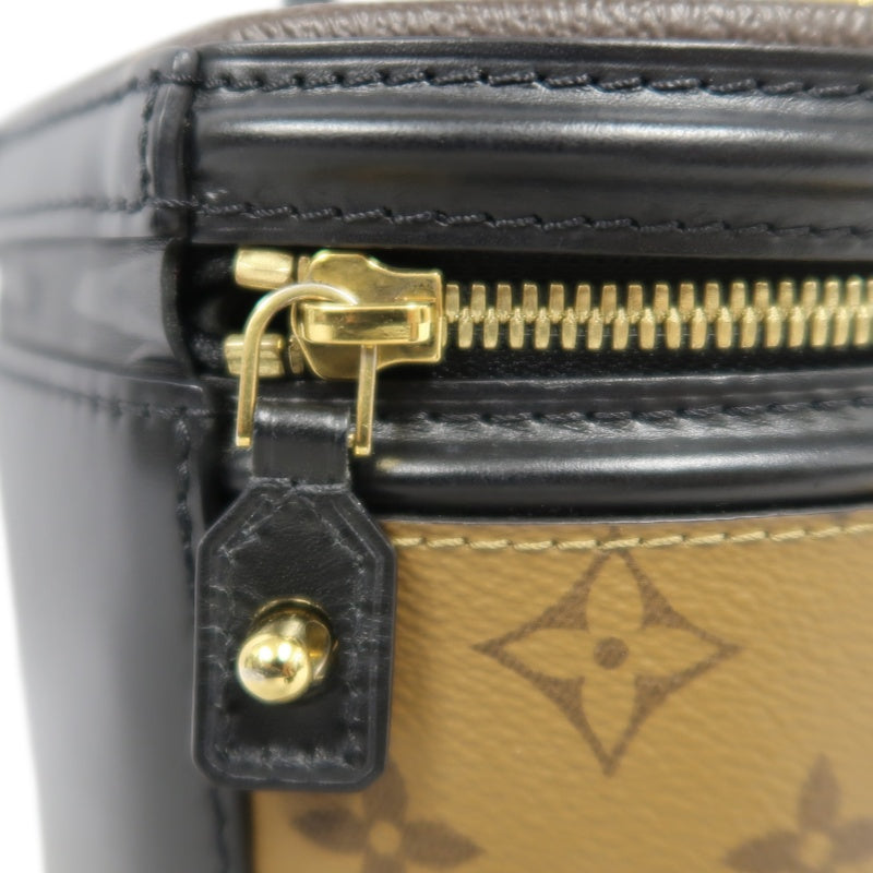 LOUIS VUITTON Cannes Reverse Monogram PVC Handbag Brown with Shoulder Strap