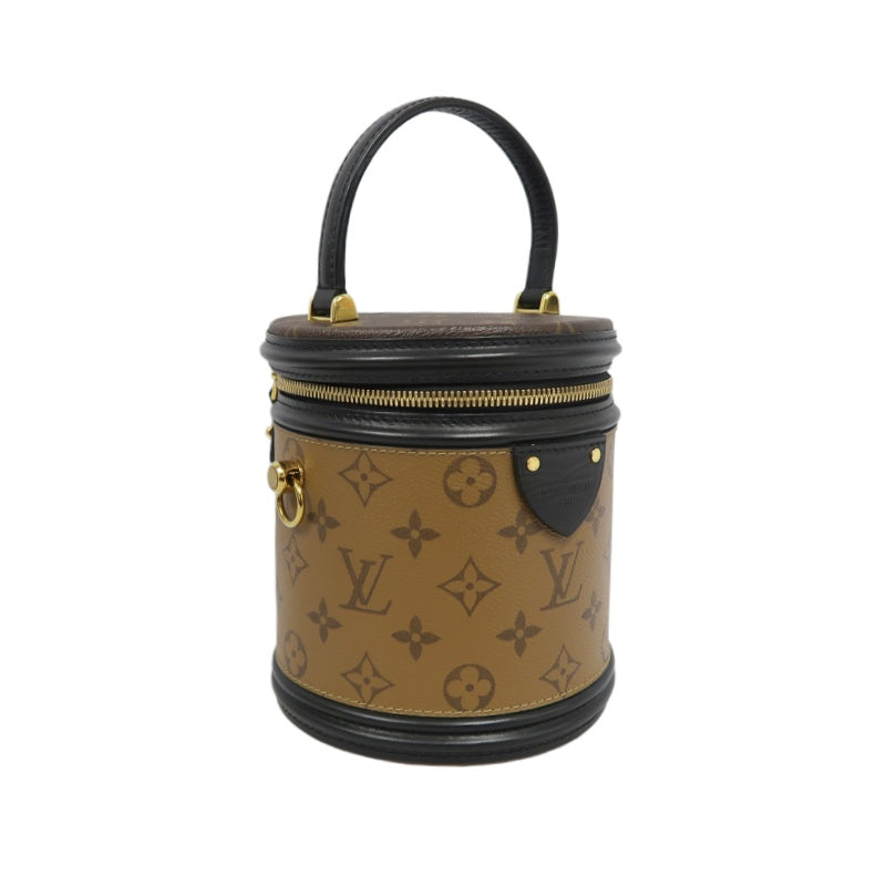 LOUIS VUITTON Cannes Reverse Monogram PVC Handbag Brown with Shoulder Strap