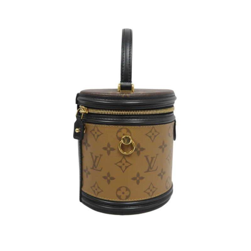 LOUIS VUITTON Cannes Reverse Monogram PVC Handbag Brown with Shoulder Strap