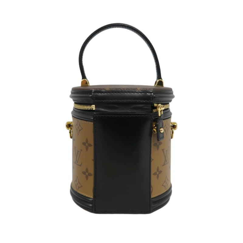 LOUIS VUITTON Cannes Reverse Monogram PVC Handbag Brown with Shoulder Strap
