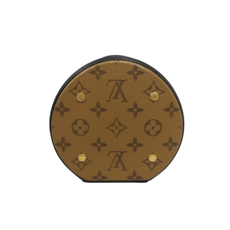 LOUIS VUITTON Cannes Reverse Monogram PVC Handbag Brown with Shoulder Strap