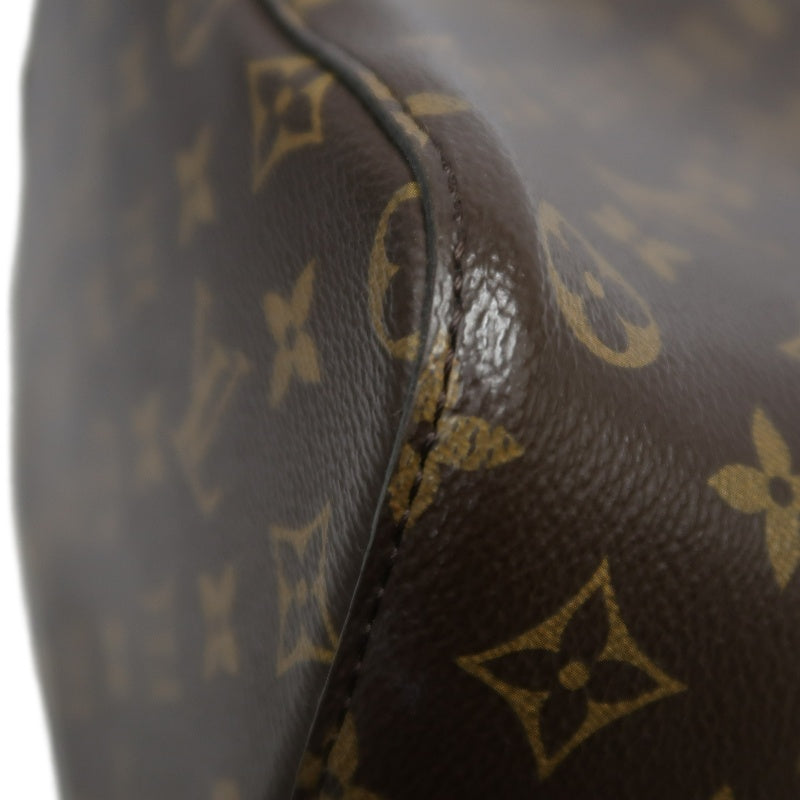LOUIS VUITTON NeoNoe Monogram PVC Drawstring Bucket Shoulder Bag Brown/Black Gold-Tone Hardware