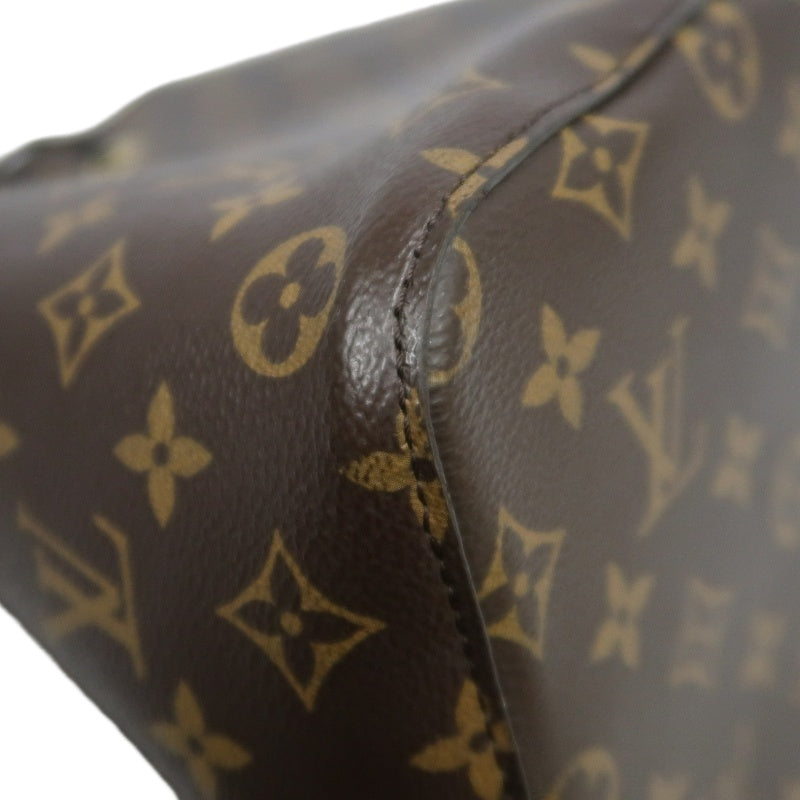 LOUIS VUITTON NeoNoe Monogram PVC Drawstring Bucket Shoulder Bag Brown/Black Gold-Tone Hardware
