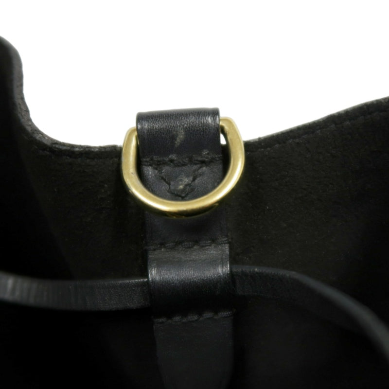 LOUIS VUITTON NeoNoe Monogram PVC Drawstring Bucket Shoulder Bag Brown/Black Gold-Tone Hardware