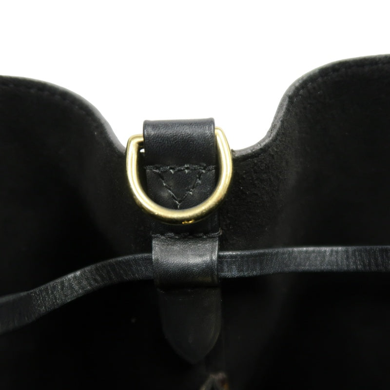 LOUIS VUITTON NeoNoe Monogram PVC Drawstring Bucket Shoulder Bag Brown/Black Gold-Tone Hardware