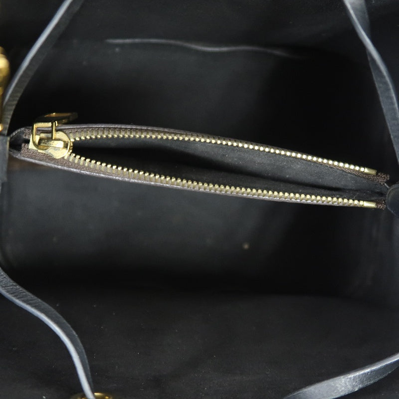 LOUIS VUITTON NeoNoe Monogram PVC Drawstring Bucket Shoulder Bag Brown/Black Gold-Tone Hardware