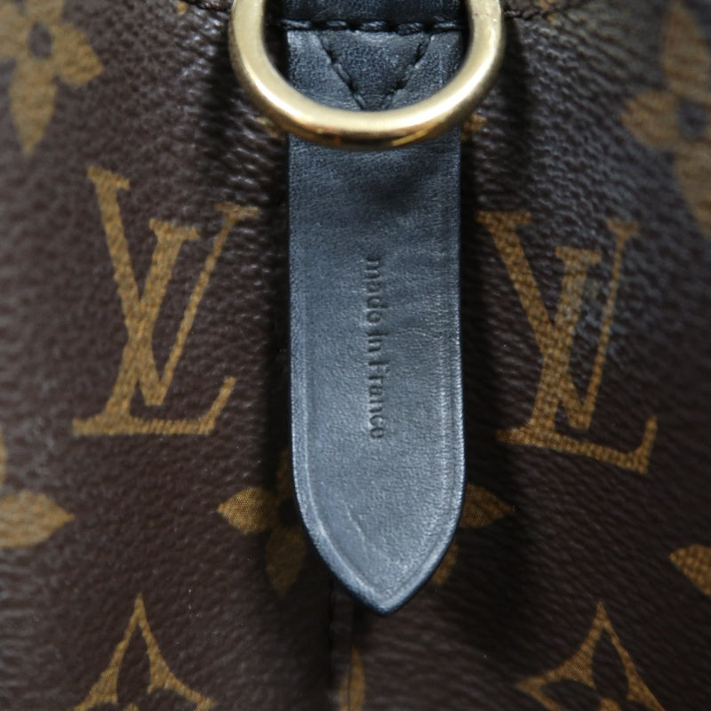 LOUIS VUITTON NeoNoe Monogram PVC Drawstring Bucket Shoulder Bag Brown/Black Gold-Tone Hardware