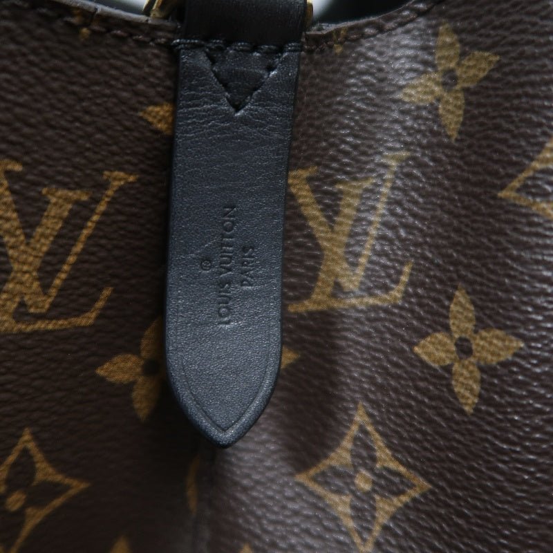 LOUIS VUITTON NeoNoe Monogram PVC Drawstring Bucket Shoulder Bag Brown/Black Gold-Tone Hardware