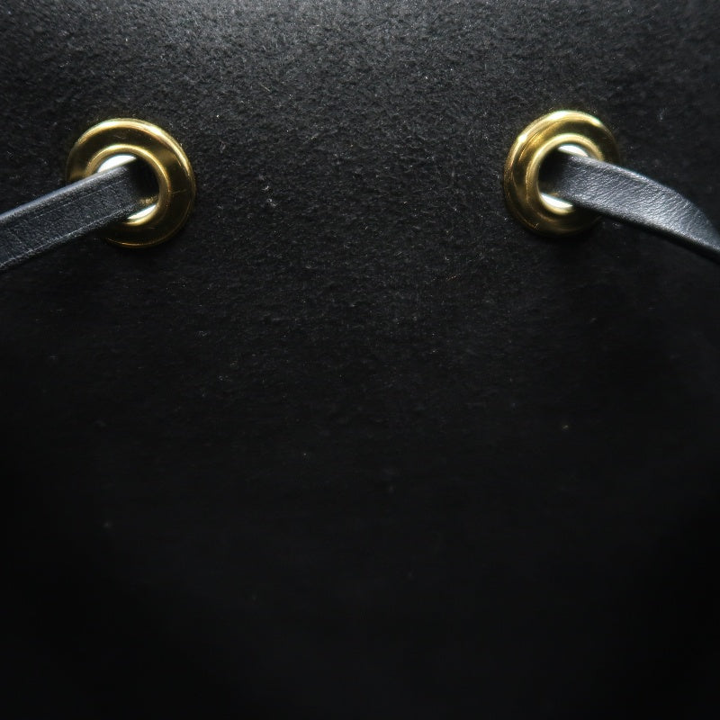 LOUIS VUITTON NeoNoe Monogram PVC Drawstring Bucket Shoulder Bag Brown/Black Gold-Tone Hardware