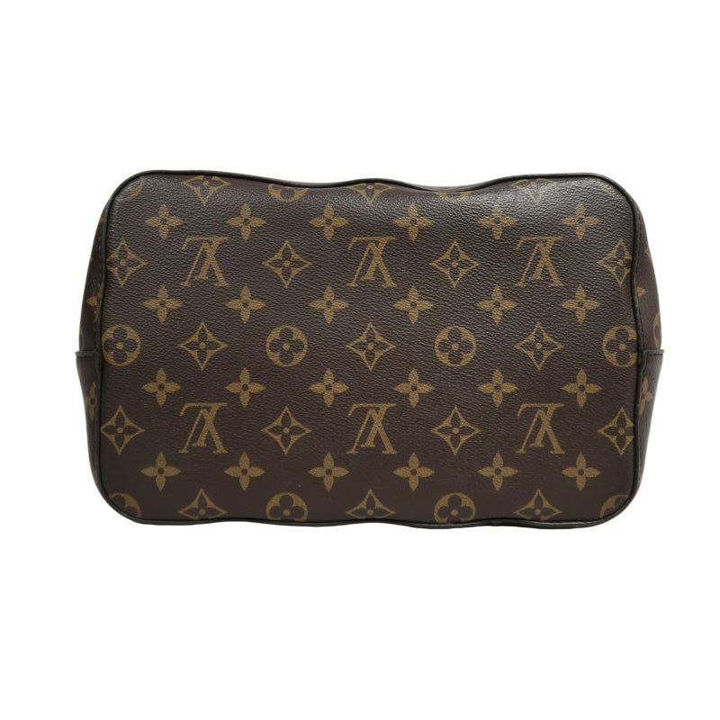 LOUIS VUITTON NeoNoe Monogram PVC Drawstring Bucket Shoulder Bag Brown/Black Gold-Tone Hardware