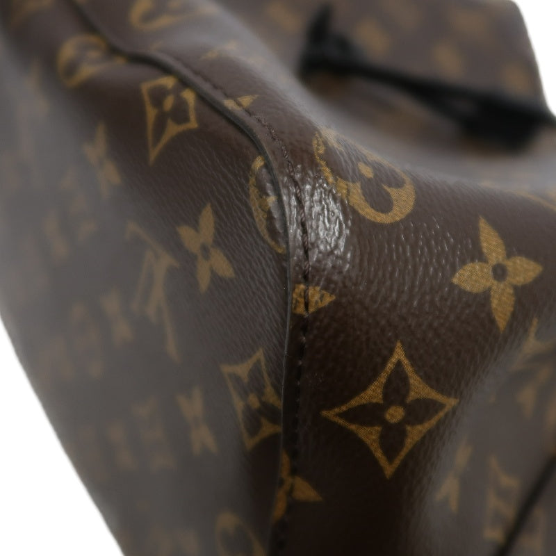 LOUIS VUITTON NeoNoe Monogram PVC Drawstring Bucket Shoulder Bag Brown/Black Gold-Tone Hardware