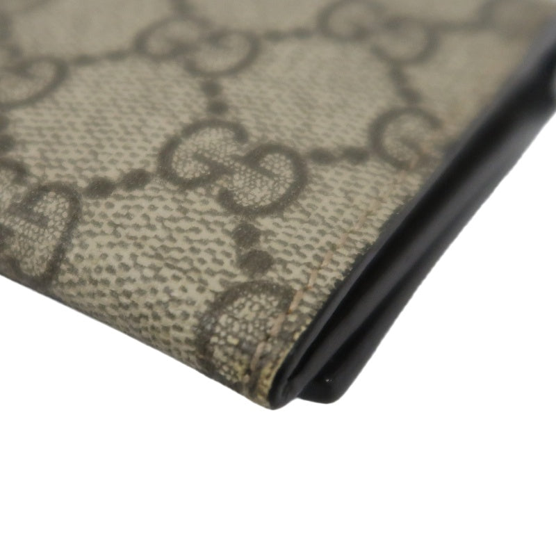 GUCCI GG Supreme GG Canvas Long Wallet Brown
