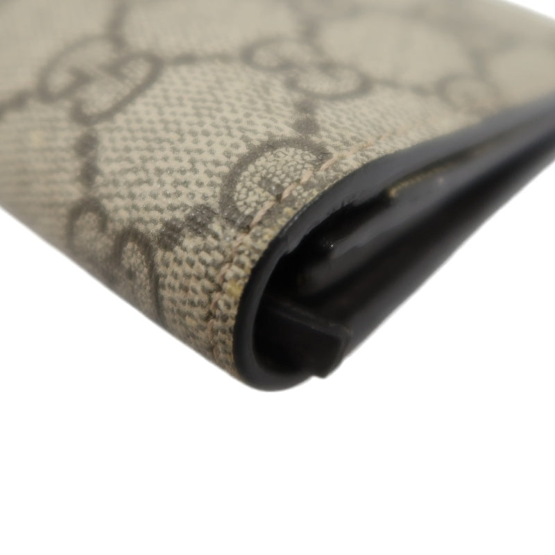 GUCCI GG Supreme GG Canvas Long Wallet Brown