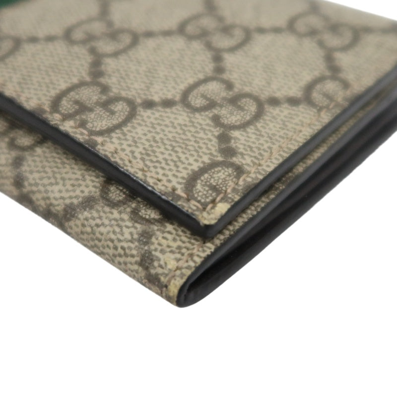 GUCCI GG Supreme GG Canvas Long Wallet Brown