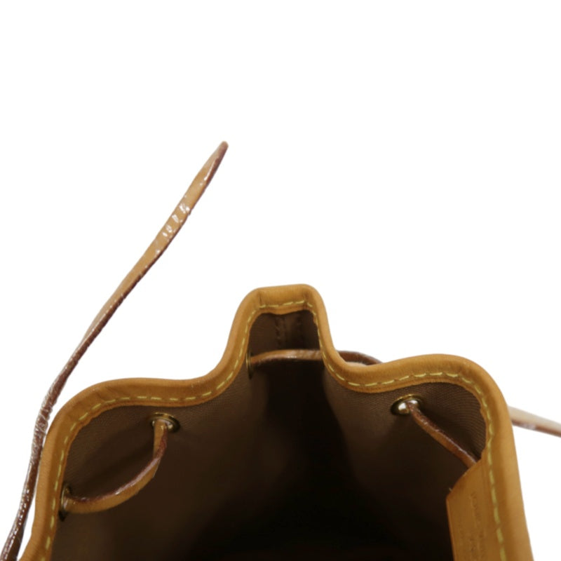 LOUIS VUITTON Nano Noe Monogram PVC Drawstring Shoulder Bag Brown