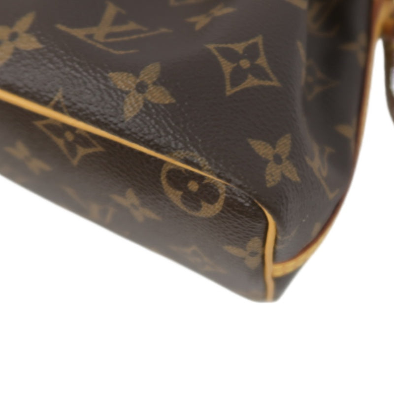 LOUIS VUITTON Nano Noe Monogram PVC Drawstring Shoulder Bag Brown