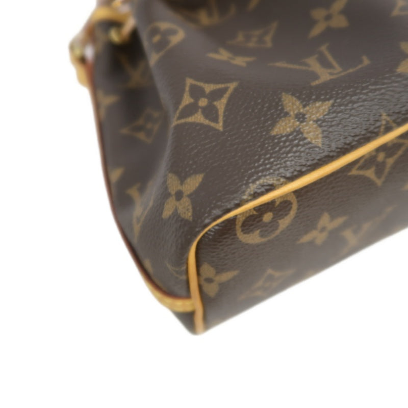 LOUIS VUITTON Nano Noe Monogram PVC Drawstring Shoulder Bag Brown