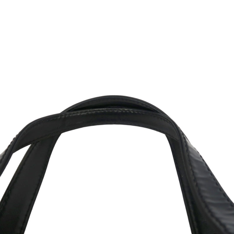 CHANEL Matelassé Lambskin Tote Shoulder Bag Black Gold-Tone Hardware