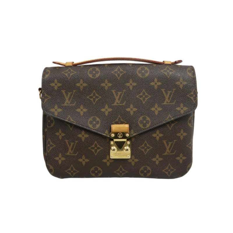 LOUIS VUITTON Métis Monogram PVC Handbag Brown with Shoulder Strap