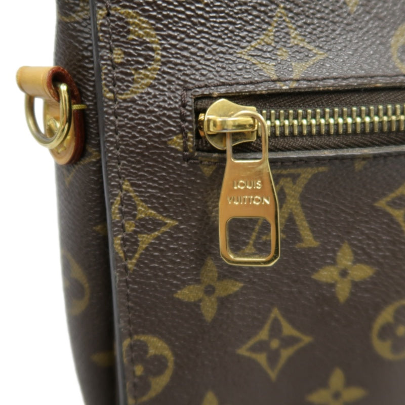 LOUIS VUITTON Métis Monogram PVC Handbag Brown with Shoulder Strap