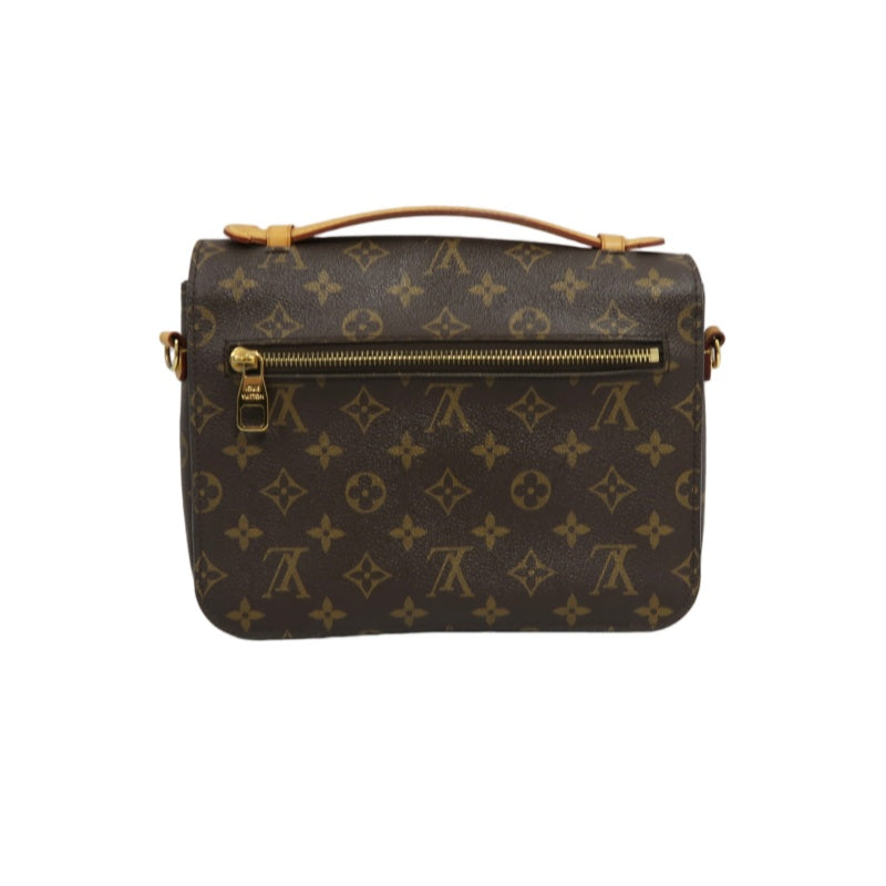LOUIS VUITTON Métis Monogram PVC Handbag Brown with Shoulder Strap