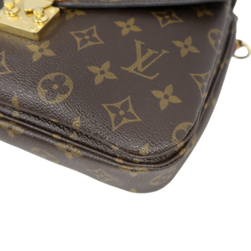 LOUIS VUITTON Métis Monogram PVC Handbag Brown with Shoulder Strap