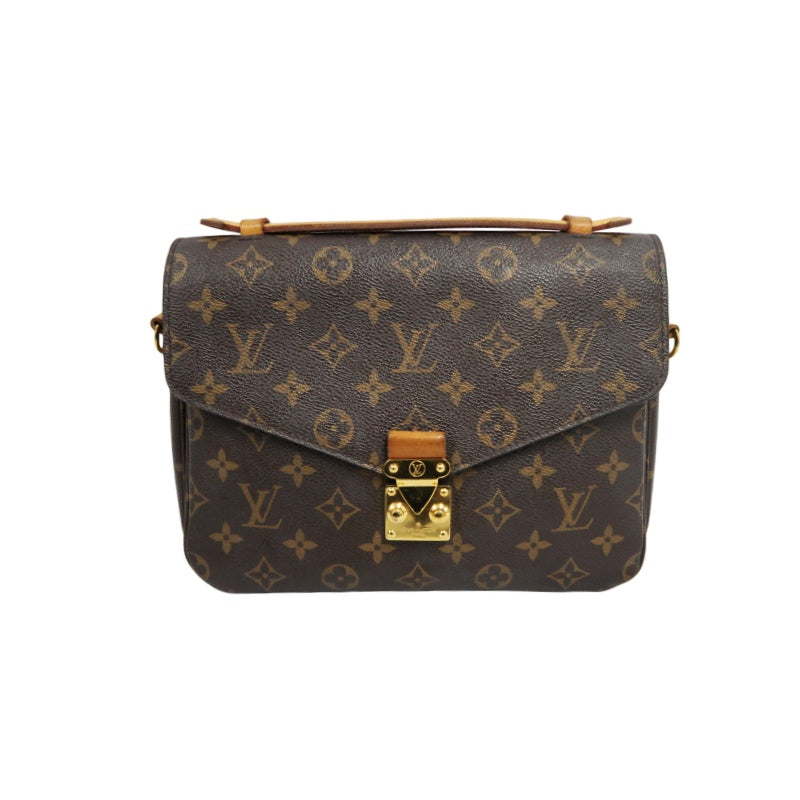 LOUIS VUITTON Métis Monogram PVC Handbag Brown with Shoulder Strap