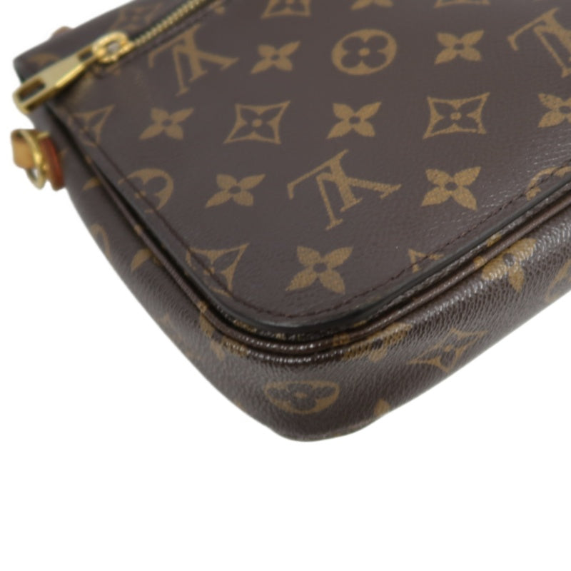 LOUIS VUITTON Métis Monogram PVC Handbag Brown with Shoulder Strap
