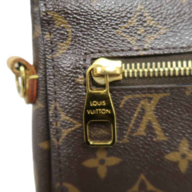 LOUIS VUITTON Métis Monogram PVC Handbag Brown with Shoulder Strap