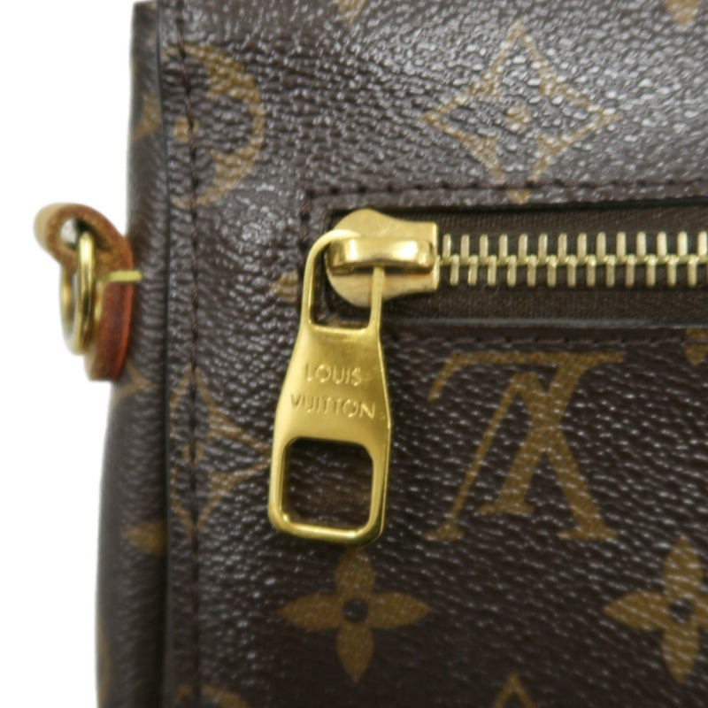 LOUIS VUITTON Métis Monogram PVC Handbag Brown with Shoulder Strap