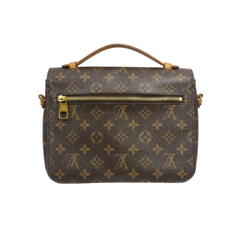 LOUIS VUITTON Métis Monogram PVC Handbag Brown with Shoulder Strap