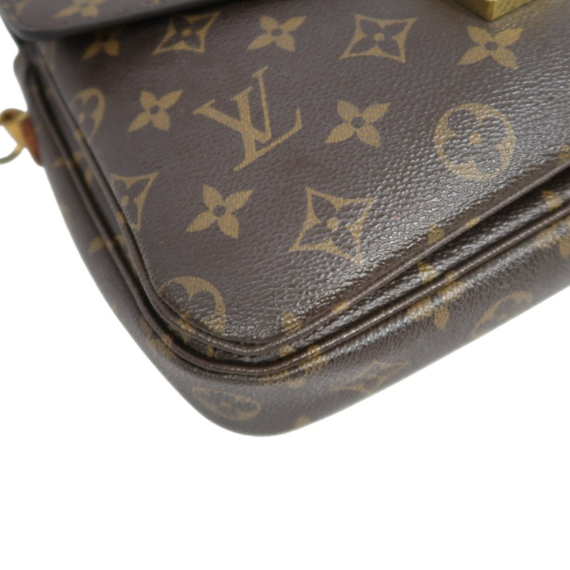 LOUIS VUITTON Métis Monogram PVC Handbag Brown with Shoulder Strap
