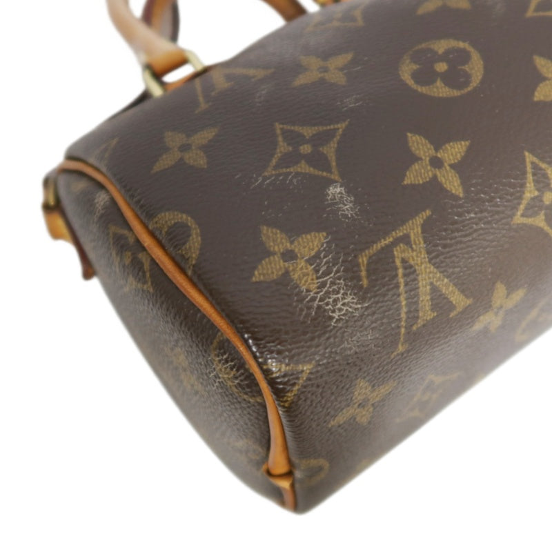 LOUIS VUITTON Mini Speedy Monogram PVC Handbag Shoulder Bag Brown