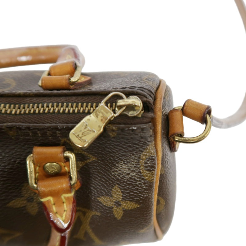 LOUIS VUITTON Mini Speedy Monogram PVC Handbag Shoulder Bag Brown