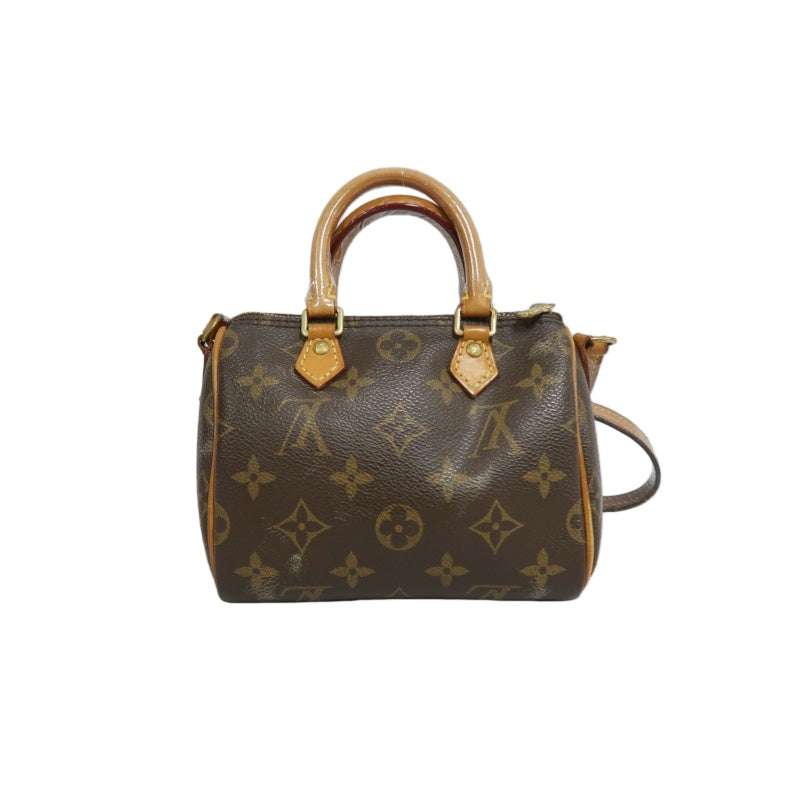 LOUIS VUITTON Mini Speedy Monogram PVC Handbag Shoulder Bag Brown