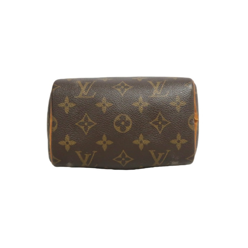 LOUIS VUITTON Mini Speedy Monogram PVC Handbag Shoulder Bag Brown
