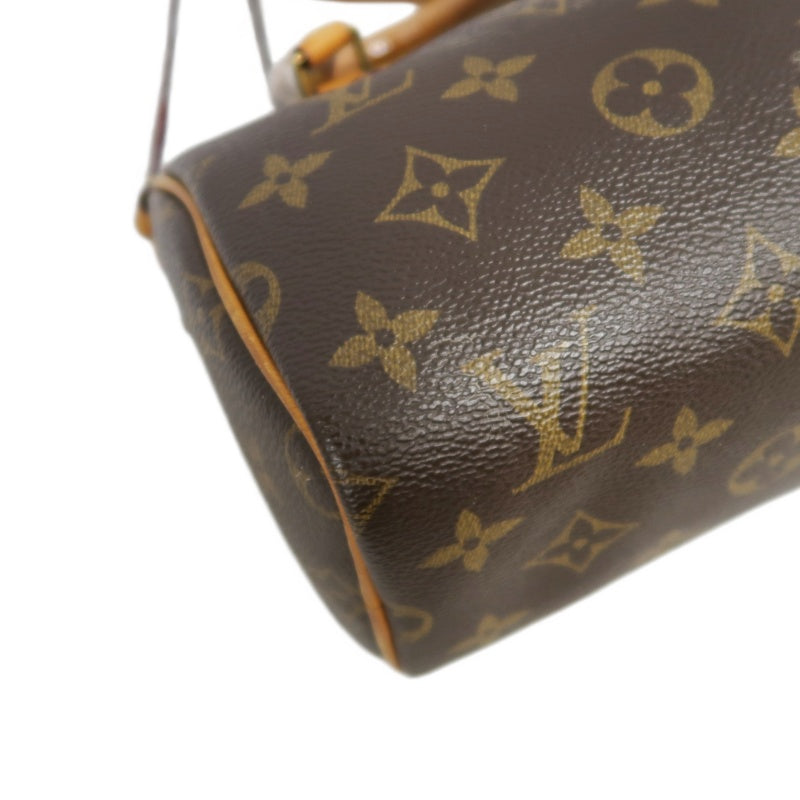 LOUIS VUITTON Mini Speedy Monogram PVC Handbag Shoulder Bag Brown