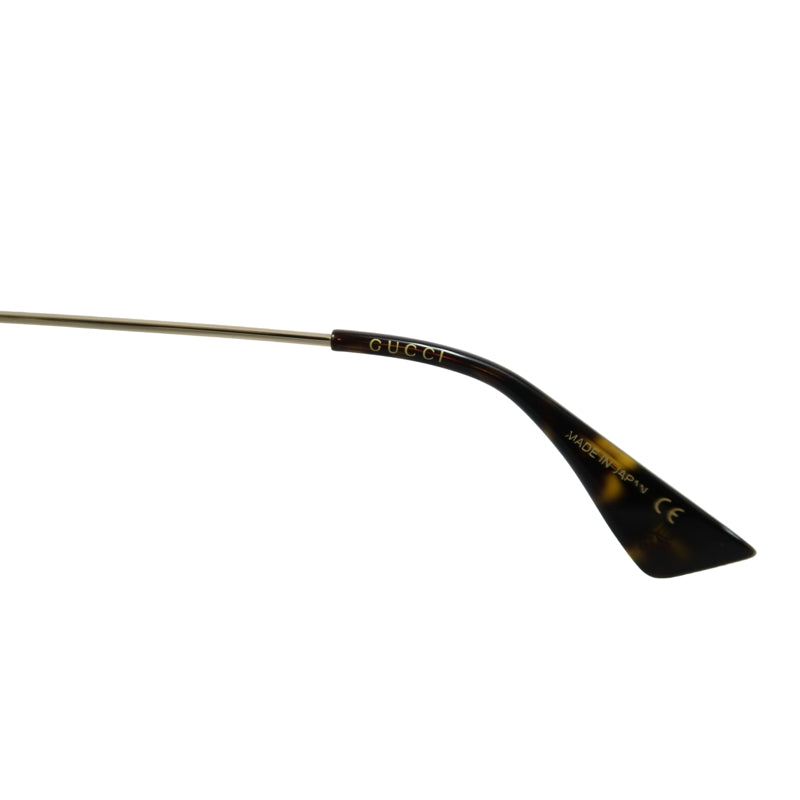 GUCCI Brown Resin Round-frame Sunglasses Color-block With Original Case