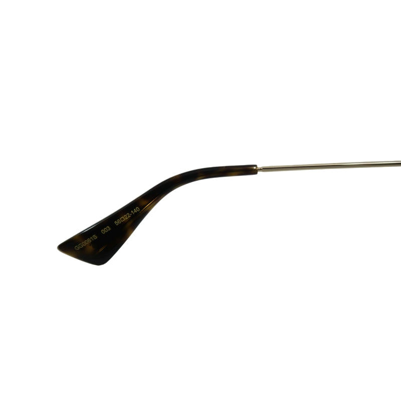 GUCCI Brown Resin Round-frame Sunglasses Color-block With Original Case