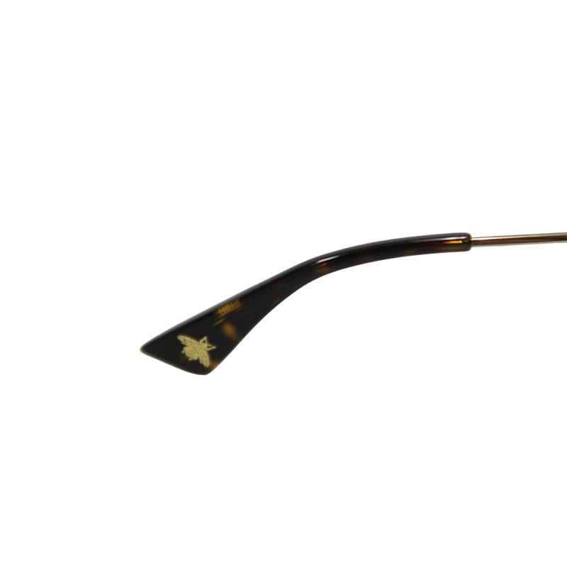 GUCCI Brown Resin Round-frame Sunglasses Color-block With Original Case