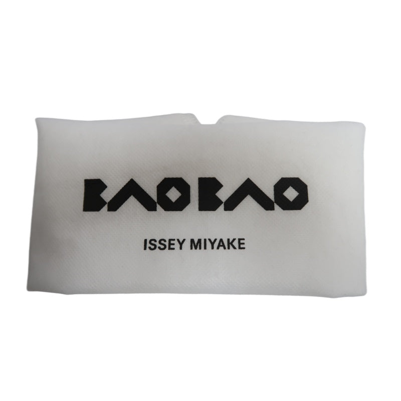 LSSEY MIYAKE BAOBAO 6-grid Geometric PVC Bucket Shoulder Bag Black