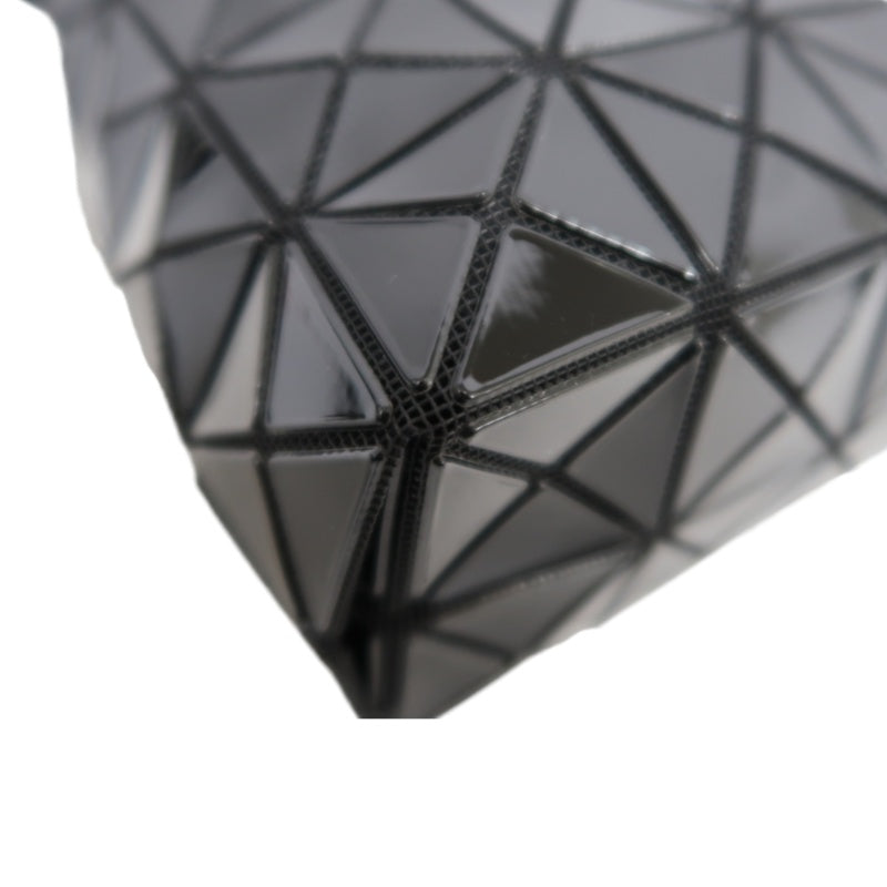 LSSEY MIYAKE BAOBAO 6-grid Geometric PVC Bucket Shoulder Bag Black